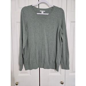 Amazon essentials xl women's sage green long sleeve top